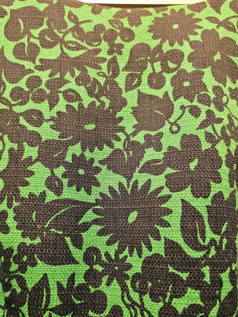 Boden Green & Navy Floral Jacquard Top Size 16 - Picture 3 of 7